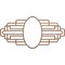 Ekena Millwork Elizabeth Wood Fretwork Pierced Ceiling Medallion, Walnut, 38"W x 19"H x 10 1/2"IW x 18"IH x 3/8"T CMWP38X19X0375EBWA - alternate 1